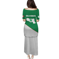 Italy Emilia-Romagna Puletasi Map With Flag Style LT19