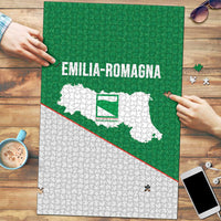 Italy Emilia-Romagna Puzzle Map With Flag Style - Wonder Print Shop