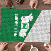 Italy Emilia-Romagna Puzzle Map With Flag Style - Wonder Print Shop