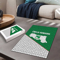Italy Emilia-Romagna Puzzle Map With Flag Style - Wonder Print Shop