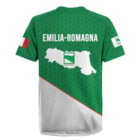 Italy Emilia-Romagna Rugby Jersey Map With Flag Style LT19