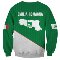 Italy Emilia-Romagna Sweatshirt Map With Flag Style LT19