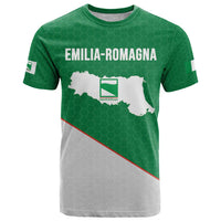 Italy Emilia-Romagna T Shirt Map With Flag Style LT19