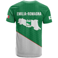 Italy Emilia-Romagna T Shirt Map With Flag Style LT19
