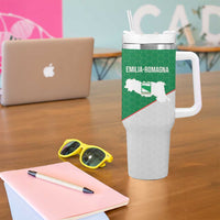 Italy Emilia-Romagna Tumbler With Handle Map With Flag Style - Wonder Print Shop