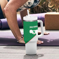 Italy Emilia-Romagna Tumbler With Handle Map With Flag Style - Wonder Print Shop