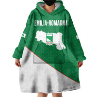 Italy Emilia-Romagna Wearable Blanket Hoodie Map With Flag Style LT19
