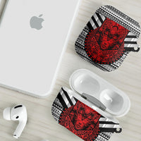 Mexico Aztec Warrior Goddess AirPods Case Tribal Aztec Heritage