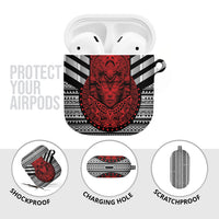 Mexico Aztec Warrior Goddess AirPods Case Tribal Aztec Heritage
