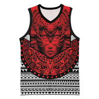 Mexico Aztec Warrior Goddess Basketball Jersey Tribal Aztec Heritage