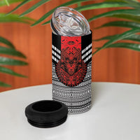 Mexico Aztec Warrior Goddess 4 in 1 Can Cooler Tumbler Tribal Aztec Heritage