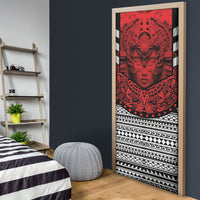 Mexico Aztec Warrior Goddess Door Cover Tribal Aztec Heritage