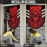 Mexico Aztec Warrior Goddess Door Cover Tribal Aztec Heritage