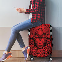 Mexico Aztec Warrior Goddess Luggage Cover Tribal Aztec Heritage