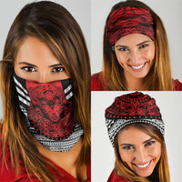 Mexico Aztec Warrior Goddess Neck Gaiter Tribal Aztec Heritage