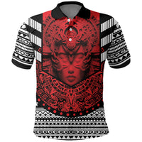 Mexico Aztec Warrior Goddess Polo Shirt Tribal Aztec Heritage