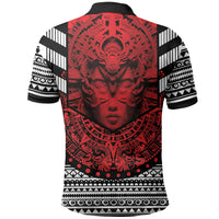 Mexico Aztec Warrior Goddess Polo Shirt Tribal Aztec Heritage
