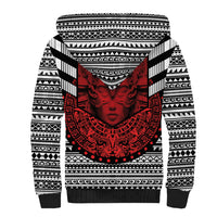 Mexico Aztec Warrior Goddess Sherpa Hoodie Tribal Aztec Heritage
