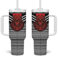 Mexico Aztec Warrior Goddess Tumbler With Handle Tribal Aztec Heritage
