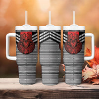 Mexico Aztec Warrior Goddess Tumbler With Handle Tribal Aztec Heritage