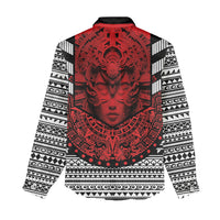 Mexico Aztec Warrior Goddess Women Casual Shirt Tribal Aztec Heritage