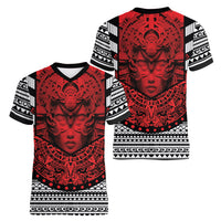 Mexico Aztec Warrior Goddess Women V-Neck T-Shirt Tribal Aztec Heritage