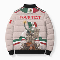 Personalized Mexico Dia De La Independencia Bomber Puffer Jacket 16 De Septiembre Heritage Pride