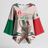 Personalized Mexico Dia De La Independencia Kimono Sleeve Blouse 16 De Septiembre Heritage Pride