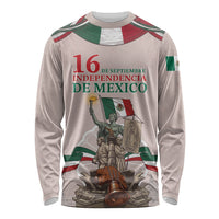 Personalized Mexico Dia De La Independencia Long Sleeve Shirt 16 De Septiembre Heritage Pride