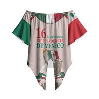 Personalized Mexico Dia De La Independencia Off Shoulder Wrap Waist Top 16 De Septiembre Heritage Pride