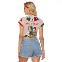 Personalized Mexico Dia De La Independencia Raglan Cropped T Shirt 16 De Septiembre Heritage Pride