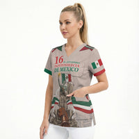 Personalized Mexico Dia De La Independencia Scrub Top 16 De Septiembre Heritage Pride