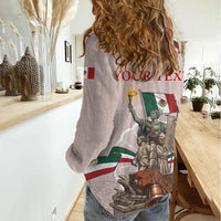 Personalized Mexico Dia De La Independencia Women Casual Shirt 16 De Septiembre Heritage Pride