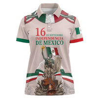 Personalized Mexico Dia De La Independencia Women Polo Shirt 16 De Septiembre Heritage Pride