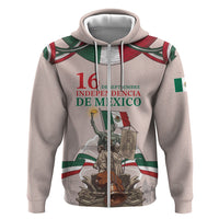 Personalized Mexico Dia De La Independencia Zip Hoodie 16 De Septiembre Heritage Pride