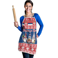 Serbia Christmas Apron Hristos Se Rodi Gnome - Wonder Print Shop