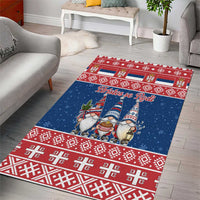 Serbia Christmas Area Rug Hristos Se Rodi Gnome - Wonder Print Shop