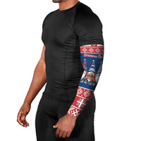 Serbia Christmas Arm Sleeves Hristos Se Rodi Gnome - Wonder Print Shop