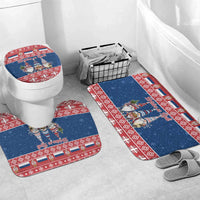 Serbia Christmas Bathroom Set Hristos Se Rodi Gnome - Wonder Print Shop