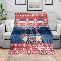 Serbia Christmas Blanket Hristos Se Rodi Gnome - Wonder Print Shop