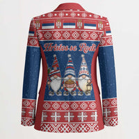 Serbia Christmas Blazer Hristos Se Rodi Gnome - Wonder Print Shop