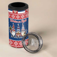 Serbia Christmas 4 in 1 Can Cooler Tumbler Hristos Se Rodi Gnome - Wonder Print Shop