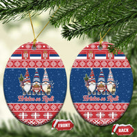 Serbia Christmas Ceramic Ornament Hristos Se Rodi Gnome - Wonder Print Shop
