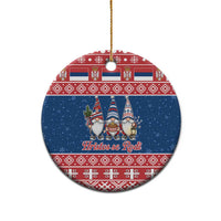 Serbia Christmas Ceramic Ornament Hristos Se Rodi Gnome - Wonder Print Shop