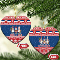 Serbia Christmas Ceramic Ornament Hristos Se Rodi Gnome - Wonder Print Shop
