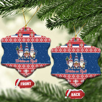 Serbia Christmas Ceramic Ornament Hristos Se Rodi Gnome - Wonder Print Shop