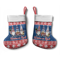 Serbia Christmas Christmas Stocking Hristos Se Rodi Gnome - Wonder Print Shop
