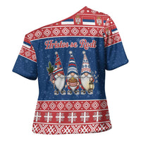 Serbia Christmas Cross Shoulder Shirt Hristos Se Rodi Gnome - Wonder Print Shop