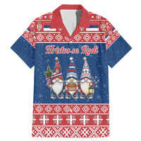 Serbia Christmas Family Matching Mermaid Dress and Hawaiian Shirt Hristos Se Rodi Gnome - Wonder Print Shop