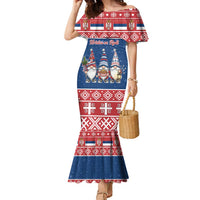 Serbia Christmas Family Matching Mermaid Dress and Hawaiian Shirt Hristos Se Rodi Gnome - Wonder Print Shop